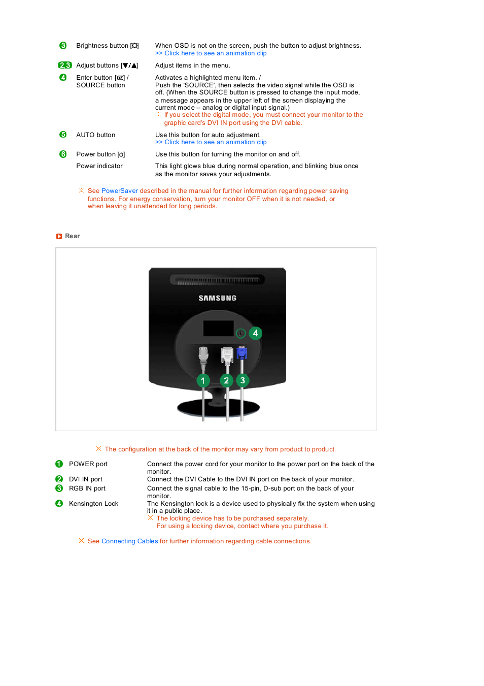 Samsung LS19PEDSFV-XAA User Manual | Page 16 / 58