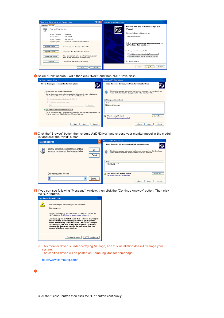 Samsung LS19PEDSFV-XAA User Manual | Page 21 / 58