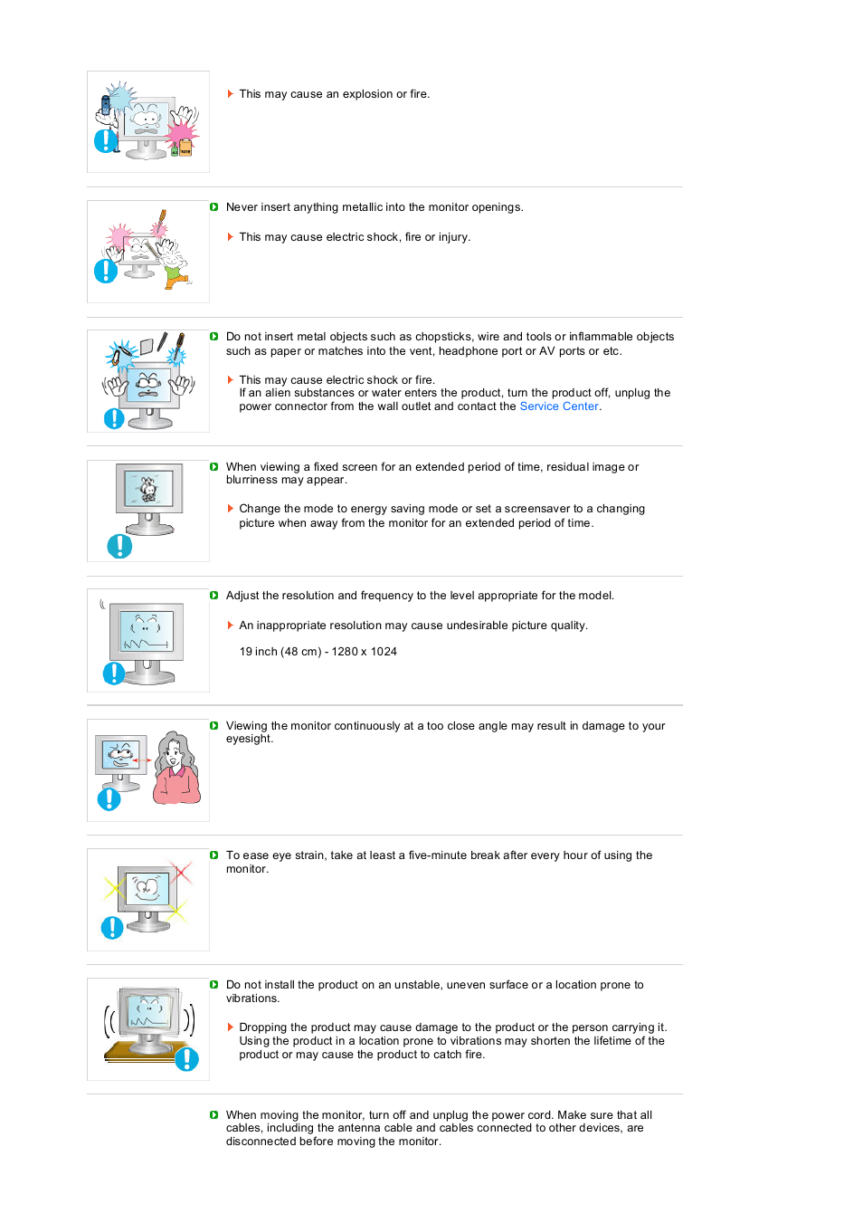 Samsung LS19PEDSFV-XAA User Manual | Page 8 / 58