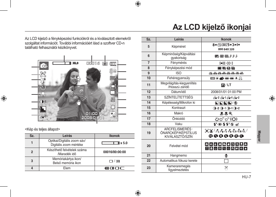 Az lcd kijelző ikonjai | Samsung i8 User Manual | Page 135 / 184