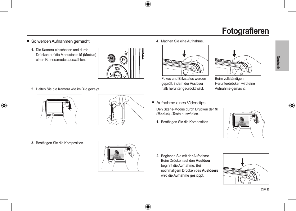 Fotograﬁeren | Samsung i8 User Manual | Page 29 / 184
