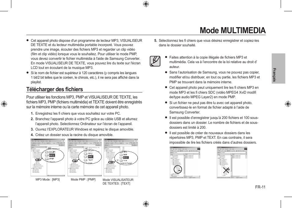 Mode multimedia, Télécharger des ﬁchiers | Samsung i8 User Manual | Page 49 / 184