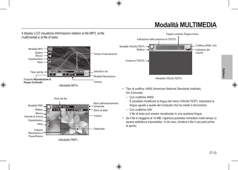 Modalità multimedia | Samsung i8 User Manual | Page 69 / 184