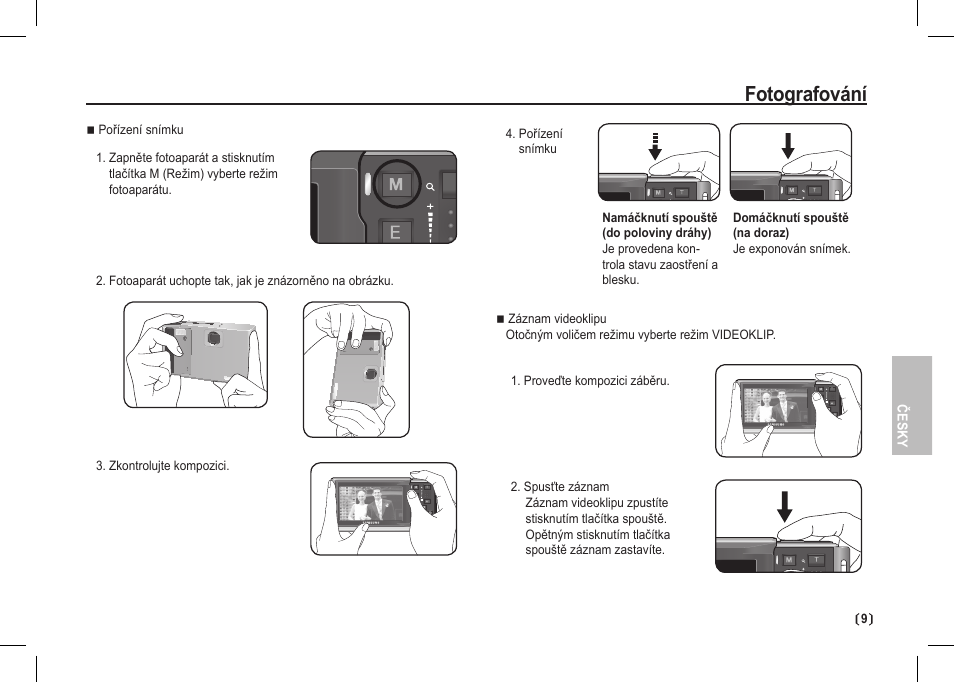 Fotografování | Samsung I80 User Manual | Page 110 / 202