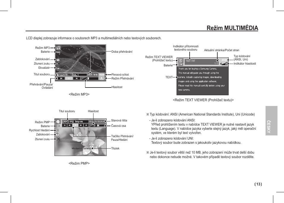 Režim multimédia | Samsung I80 User Manual | Page 114 / 202