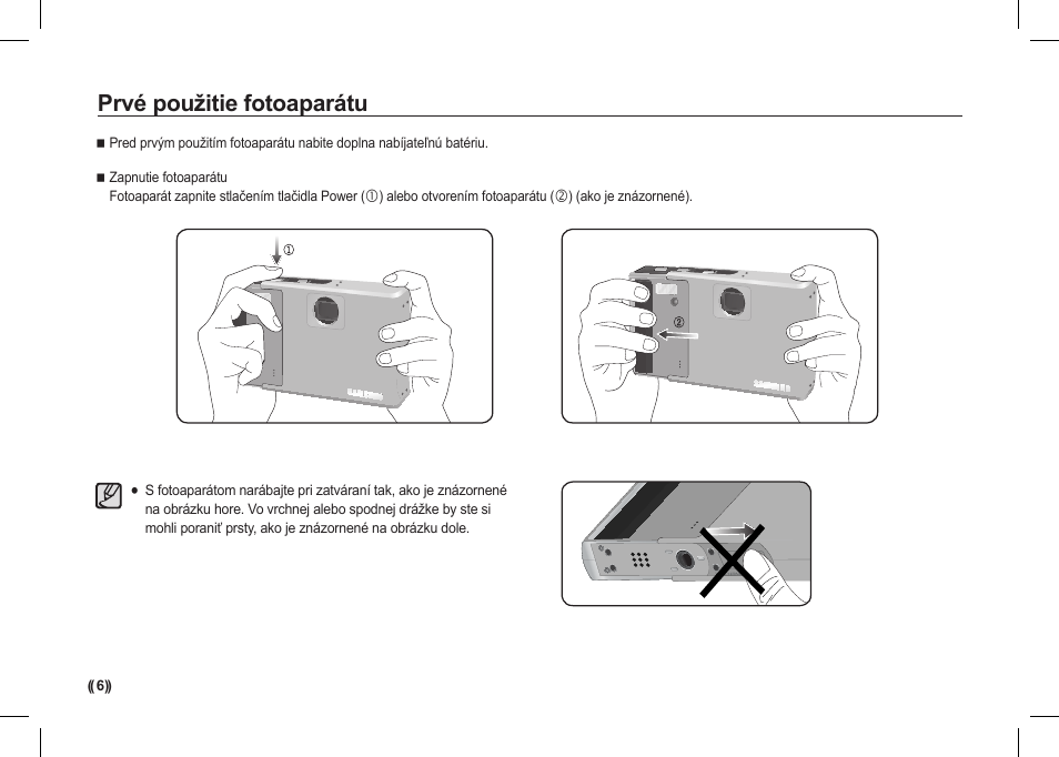 Prvé použitie fotoaparátu | Samsung I80 User Manual | Page 127 / 202