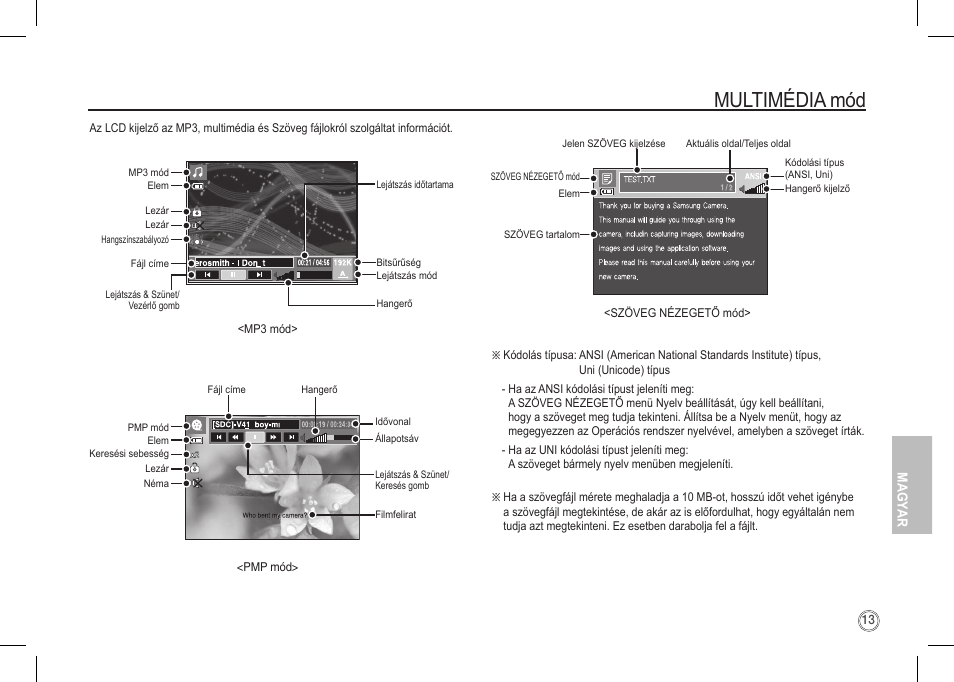 Multimédia mód | Samsung I80 User Manual | Page 154 / 202