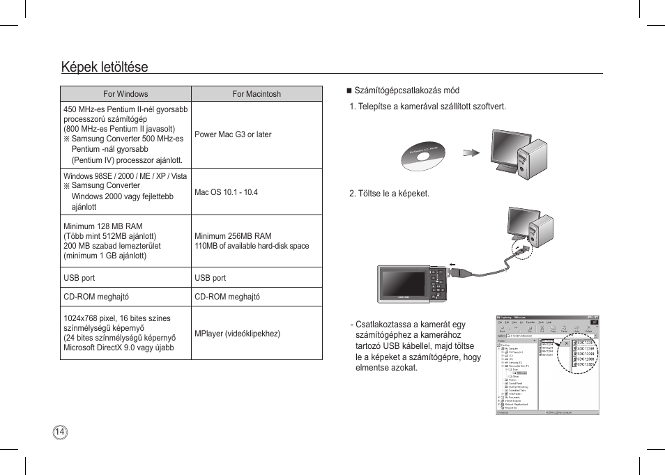 Képek letöltése | Samsung I80 User Manual | Page 155 / 202