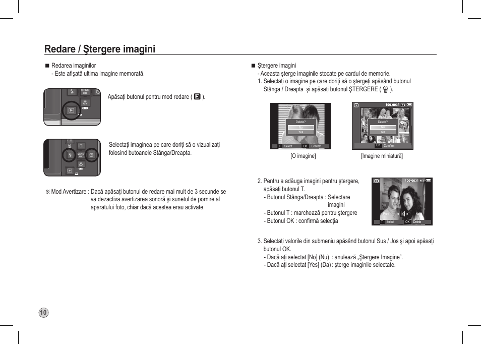 Redare / ştergere imagini | Samsung I80 User Manual | Page 171 / 202