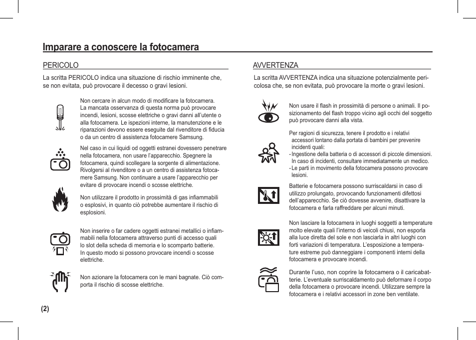 Imparare a conoscere la fotocamera | Samsung I80 User Manual | Page 63 / 202