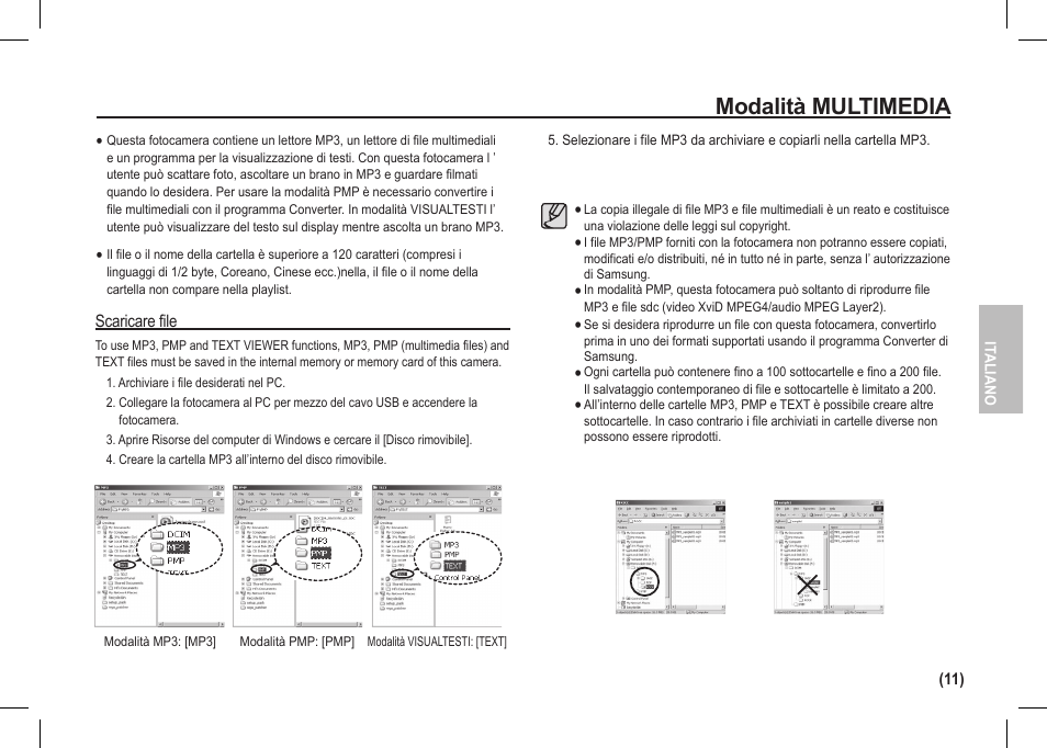 Modalità multimedia | Samsung I80 User Manual | Page 72 / 202