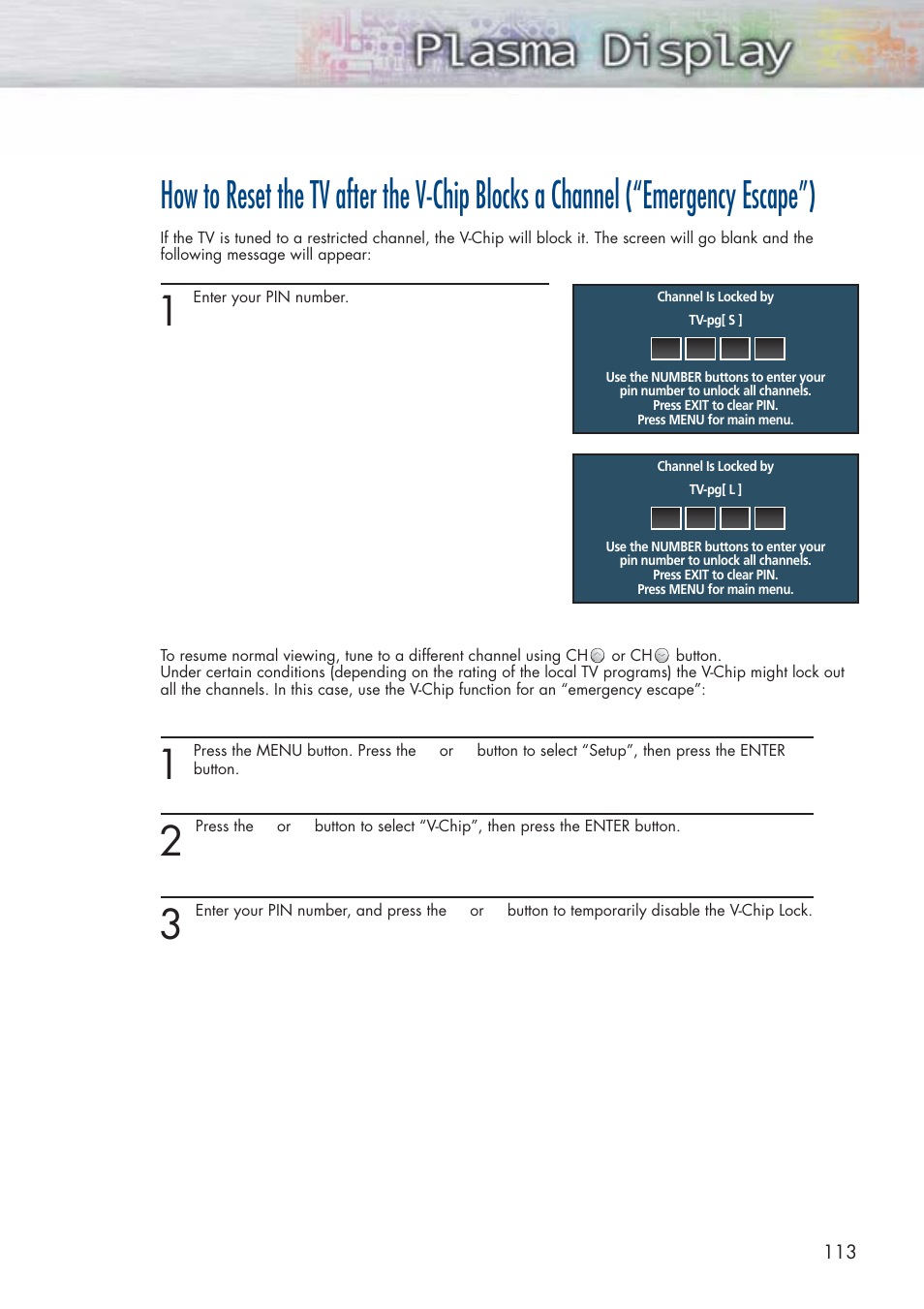 Samsung HPP5581X-XAA User Manual | Page 113 / 128