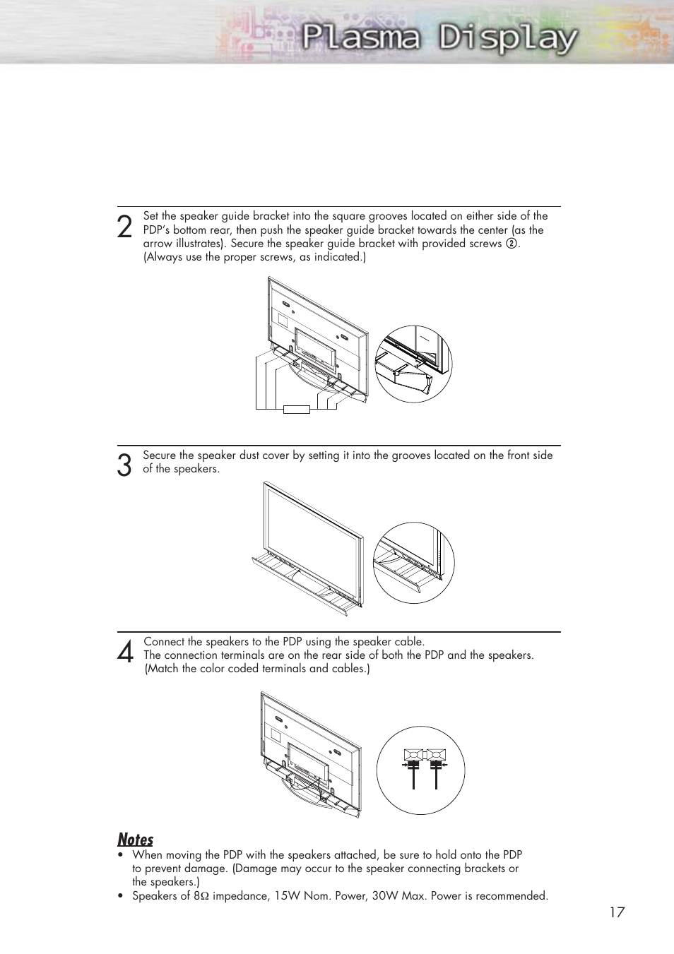 Samsung HPP5581X-XAA User Manual | Page 17 / 128