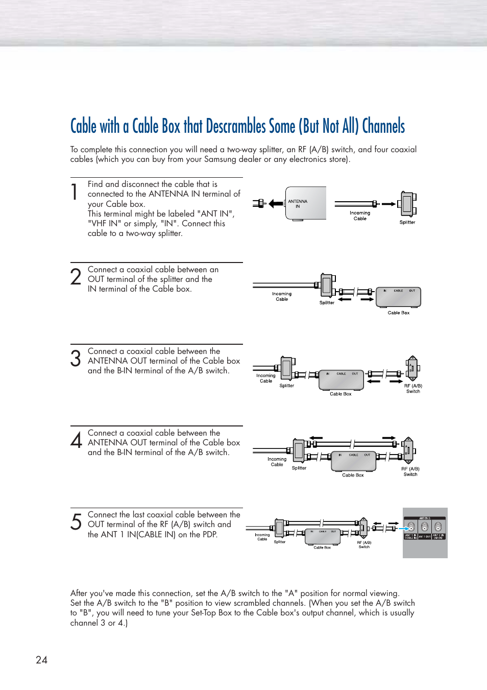 Samsung HPP5581X-XAA User Manual | Page 24 / 128