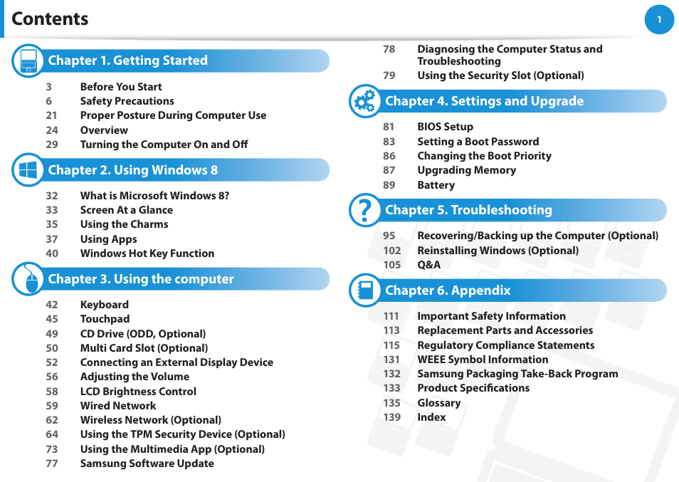 Samsung NP355V5C-S01US User Manual | Page 2 / 140