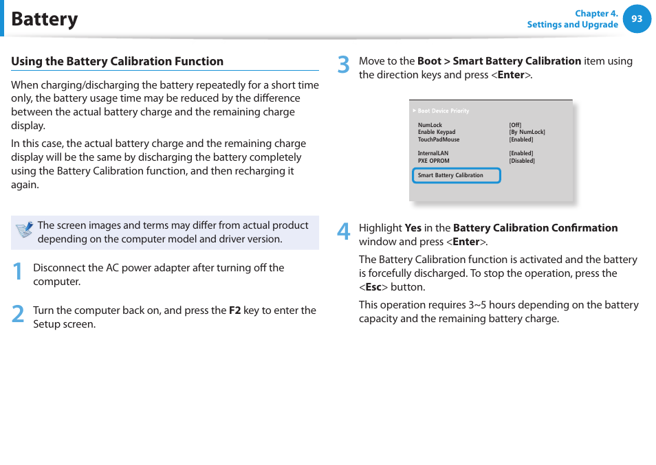 Battery | Samsung NP355V5C-S01US User Manual | Page 94 / 140