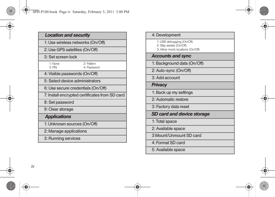 Samsung SPH-P100ZKASPR User Manual | Page 10 / 238