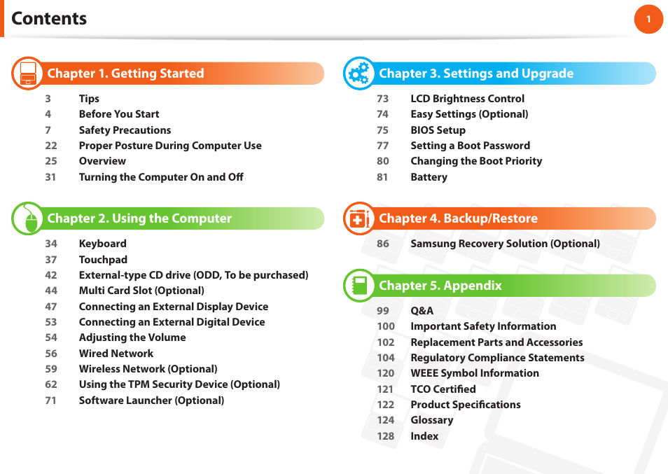 Samsung NP900X4D-A04US User Manual | Page 2 / 129