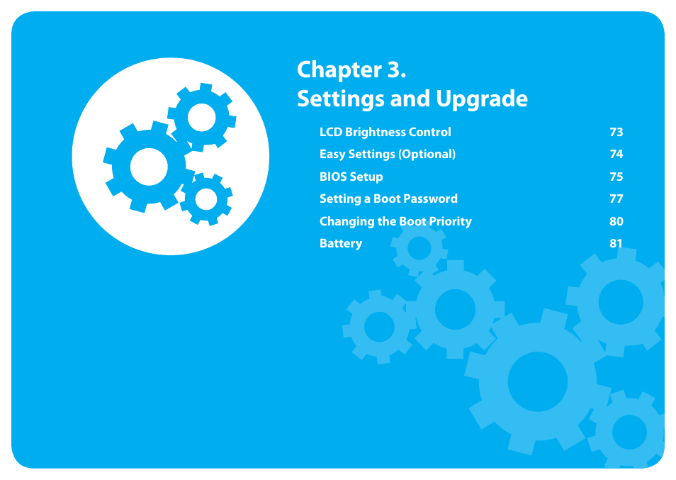 Chapter 3. settings and upgrade | Samsung NP900X4D-A04US User Manual | Page 73 / 129