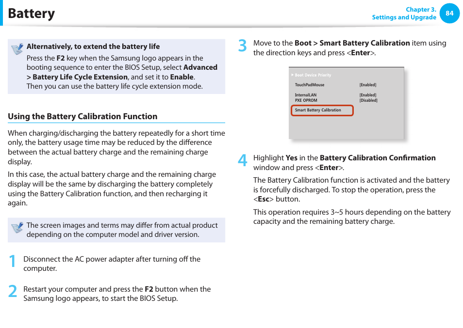 Battery | Samsung NP900X4D-A04US User Manual | Page 85 / 129