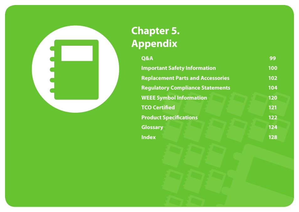 Chapter 5. appendix | Samsung NP900X4D-A04US User Manual | Page 99 / 129