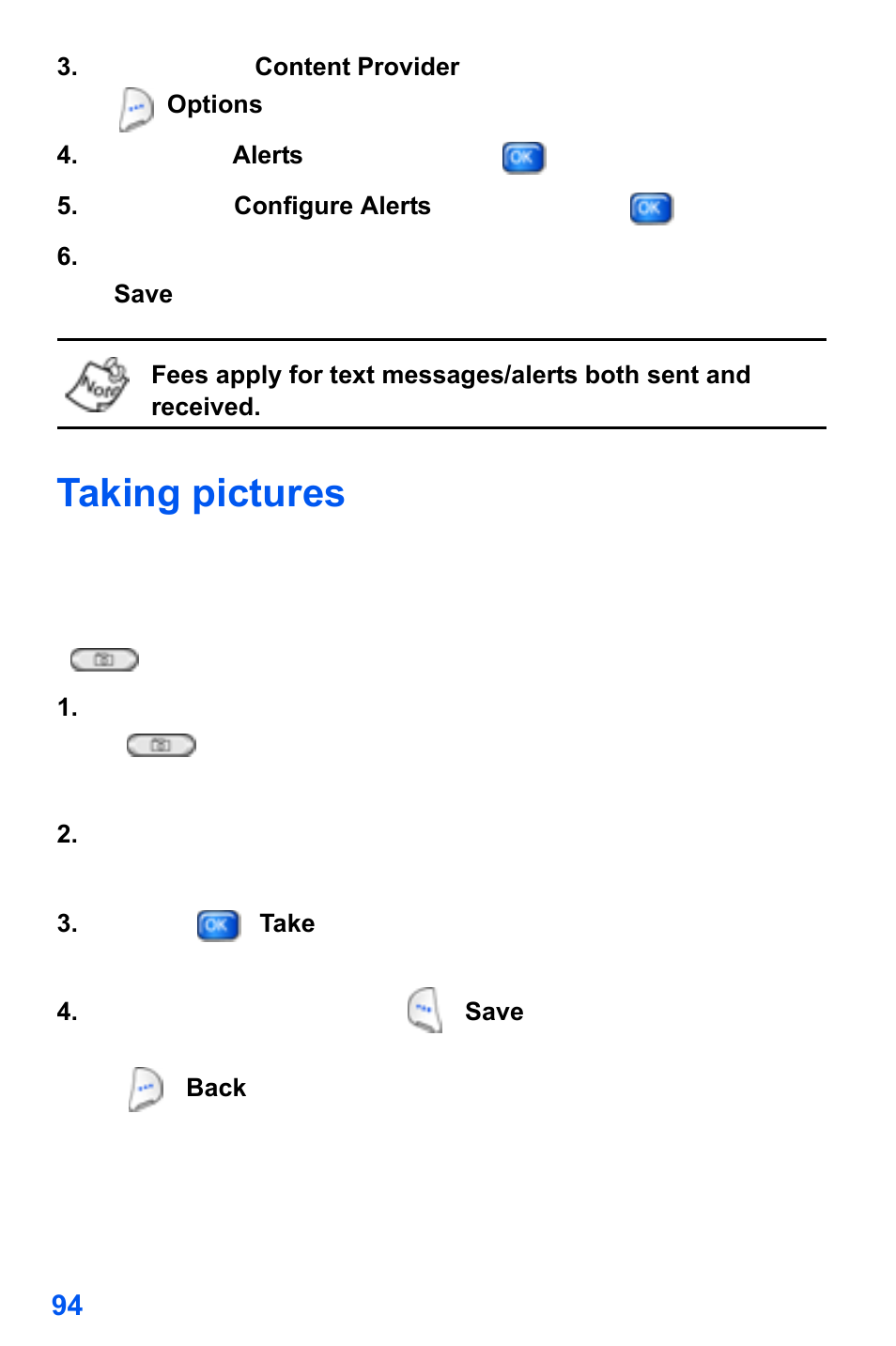 Taking pictures | Samsung SCH-A890ZSVXAR User Manual | Page 102 / 196
