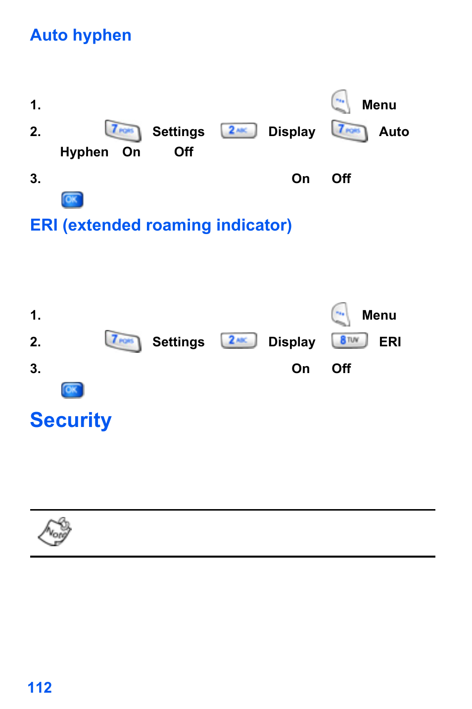 Security | Samsung SCH-A890ZSVXAR User Manual | Page 120 / 196