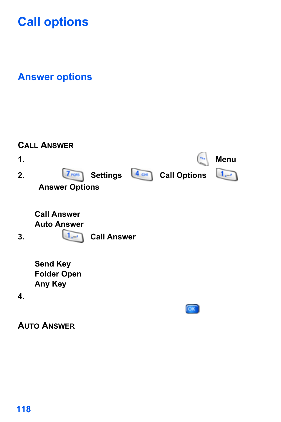 Call options | Samsung SCH-A890ZSVXAR User Manual | Page 126 / 196
