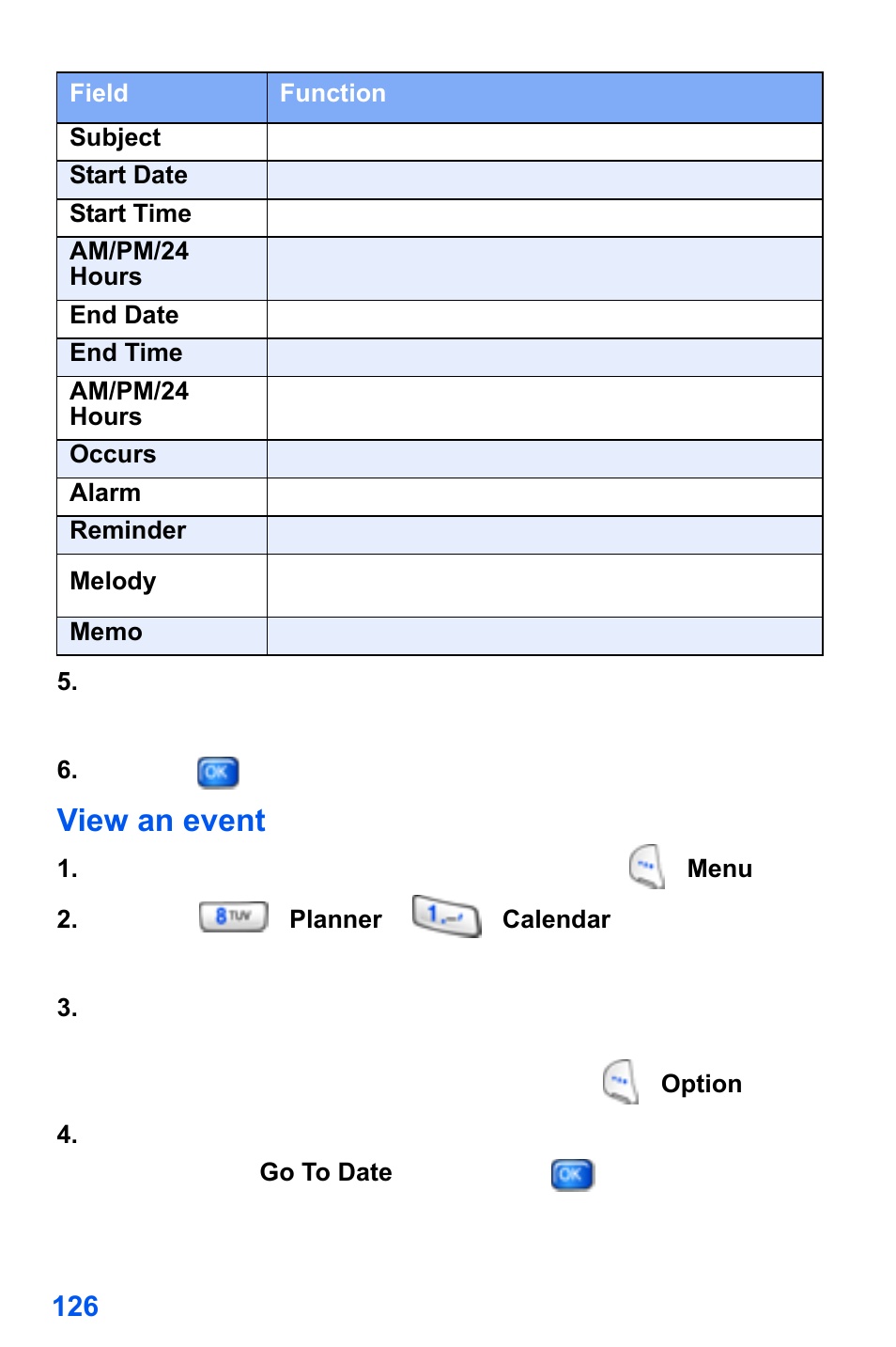 View an event | Samsung SCH-A890ZSVXAR User Manual | Page 134 / 196