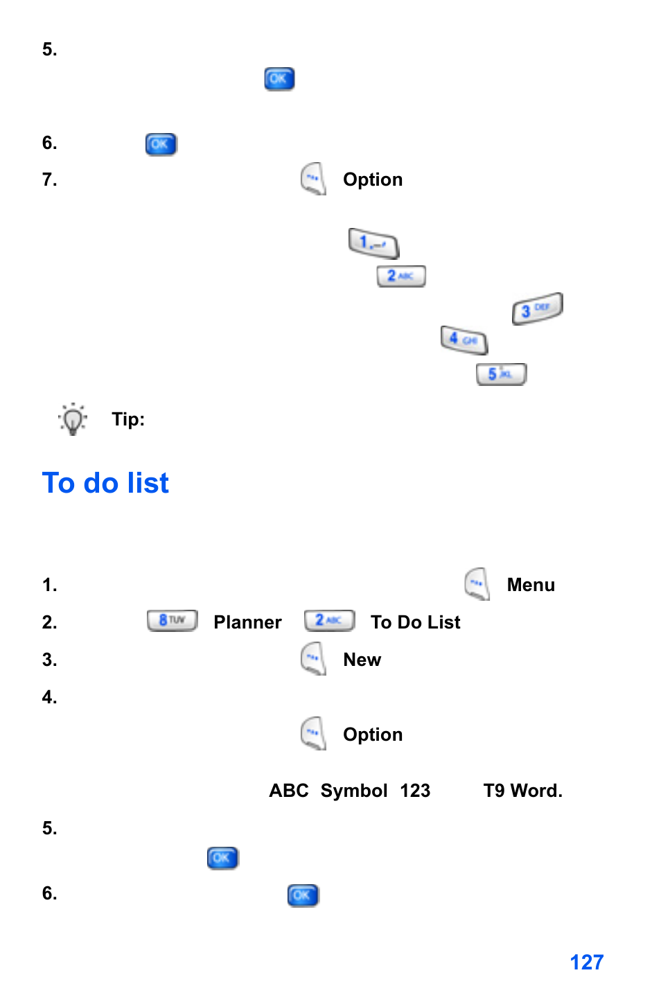 To do list | Samsung SCH-A890ZSVXAR User Manual | Page 135 / 196
