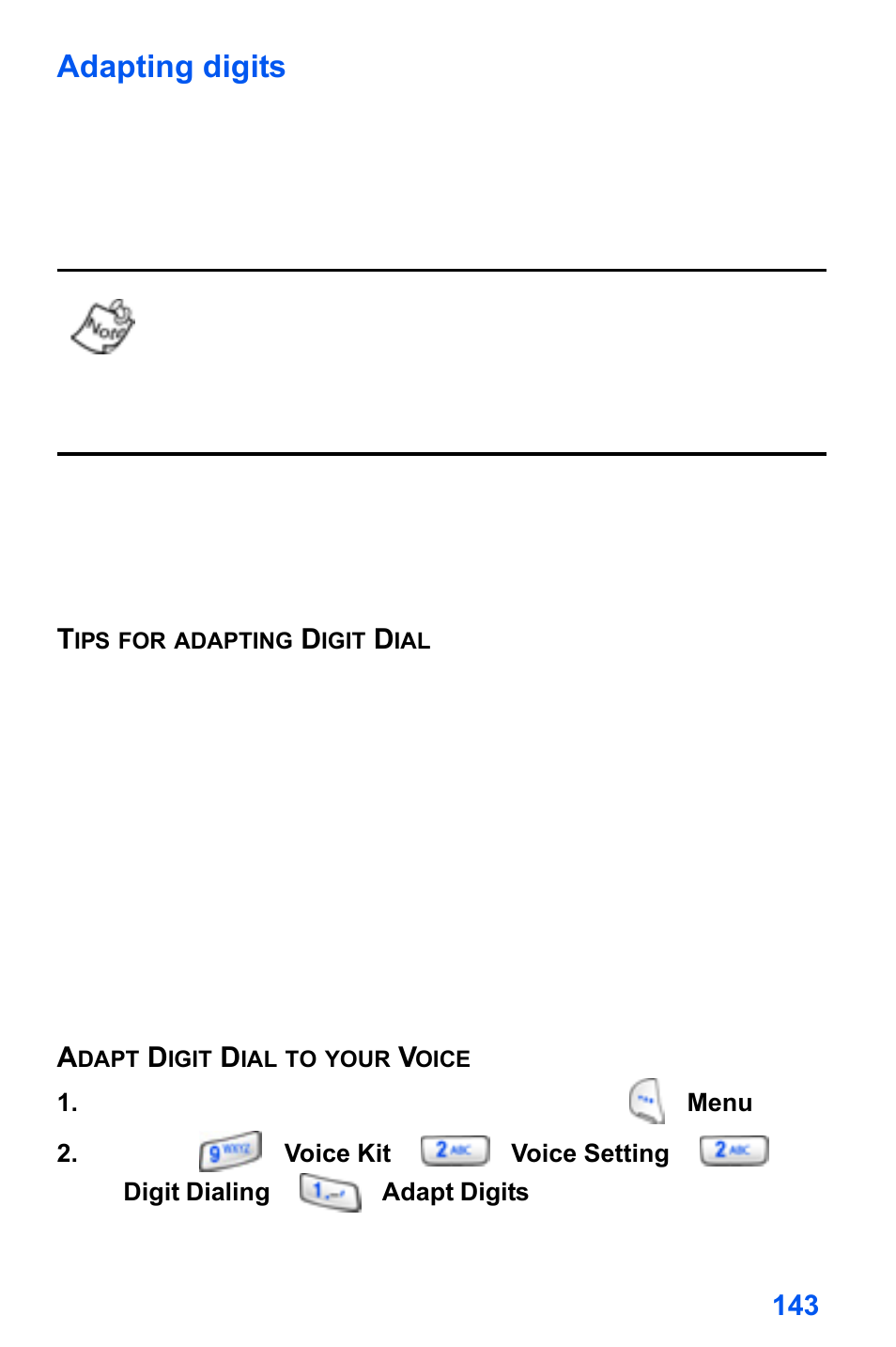 Adapting digits | Samsung SCH-A890ZSVXAR User Manual | Page 151 / 196