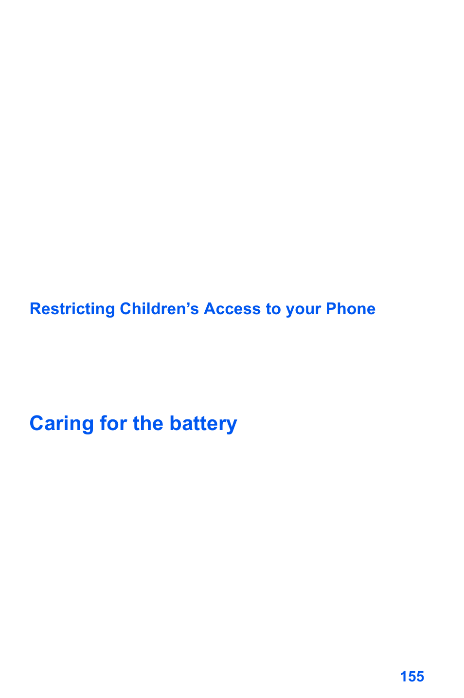 Caring for the battery | Samsung SCH-A890ZSVXAR User Manual | Page 163 / 196