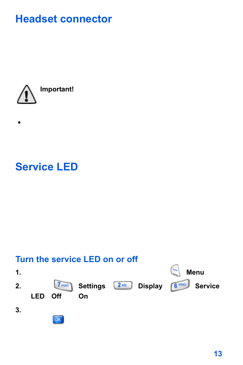Headset connector, Service led | Samsung SCH-A890ZSVXAR User Manual | Page 21 / 196