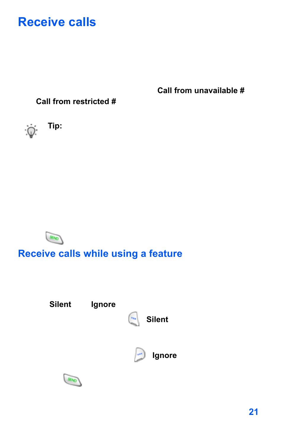 Receive calls | Samsung SCH-A890ZSVXAR User Manual | Page 29 / 196