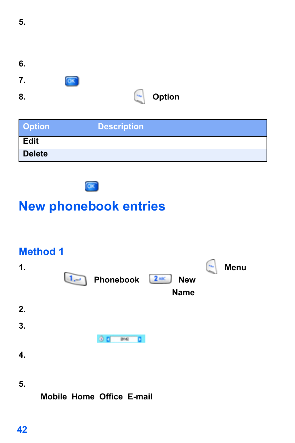 New phonebook entries | Samsung SCH-A890ZSVXAR User Manual | Page 50 / 196