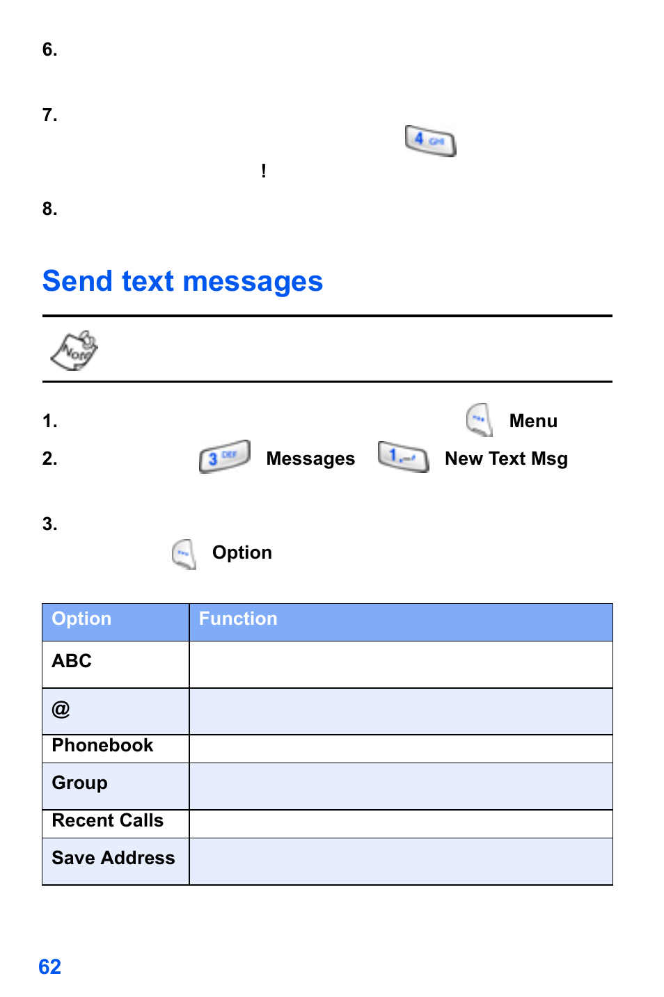 Send text messages | Samsung SCH-A890ZSVXAR User Manual | Page 70 / 196