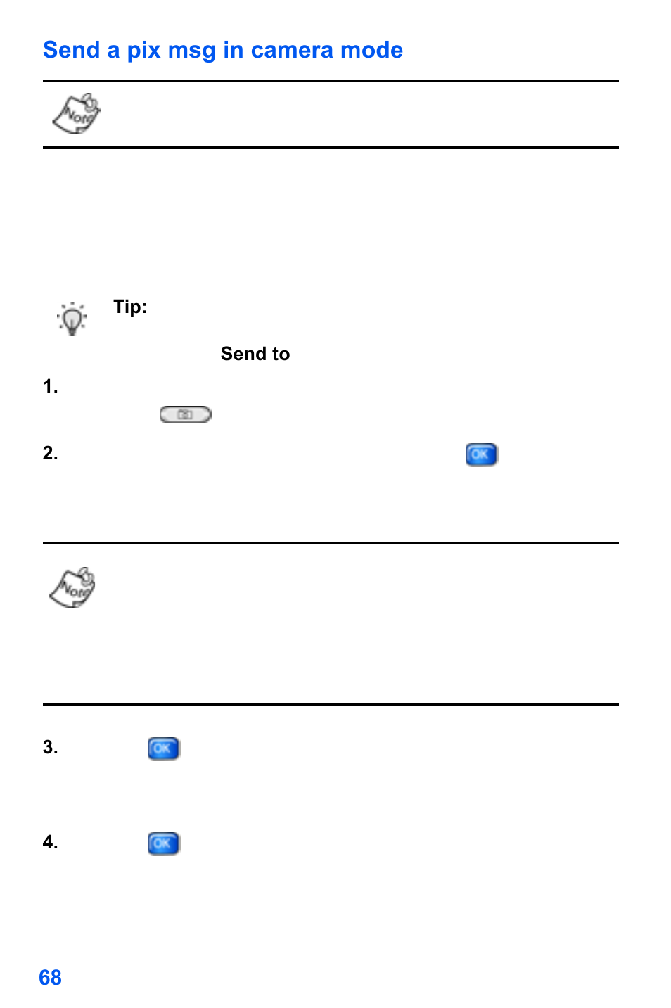 Send a pix msg in camera mode | Samsung SCH-A890ZSVXAR User Manual | Page 76 / 196