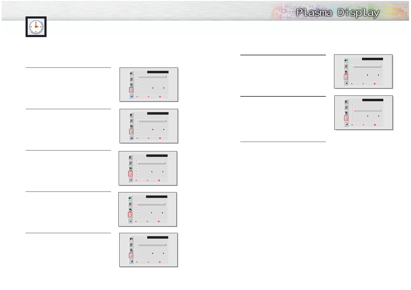 Setting the timers | Samsung HPM5027X-XAC User Manual | Page 20 / 34