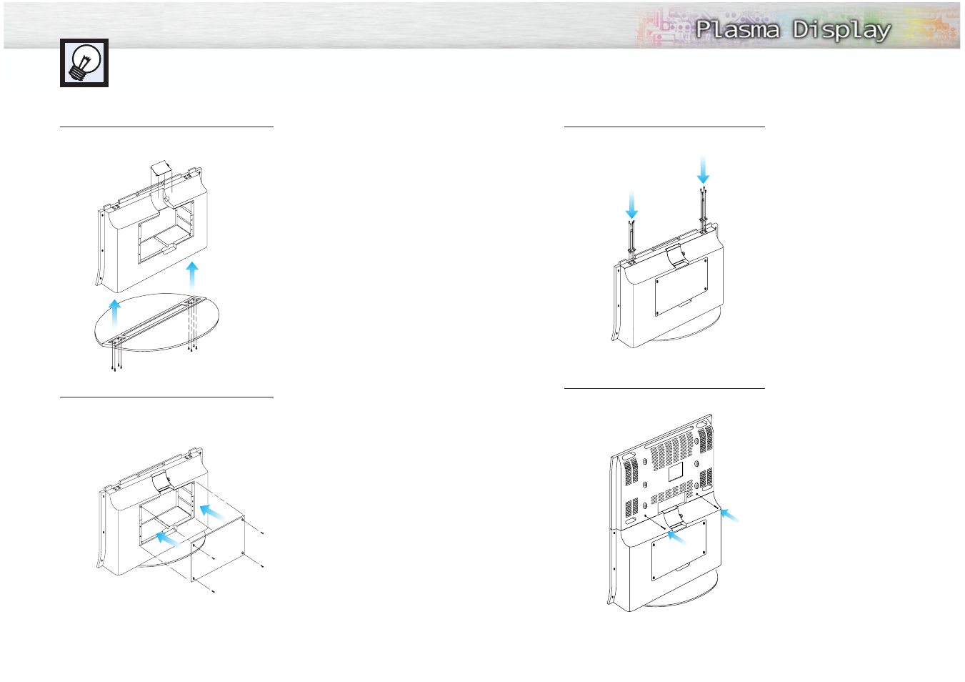 Installing a rack on the pdp | Samsung HPM5027X-XAC User Manual | Page 8 / 34