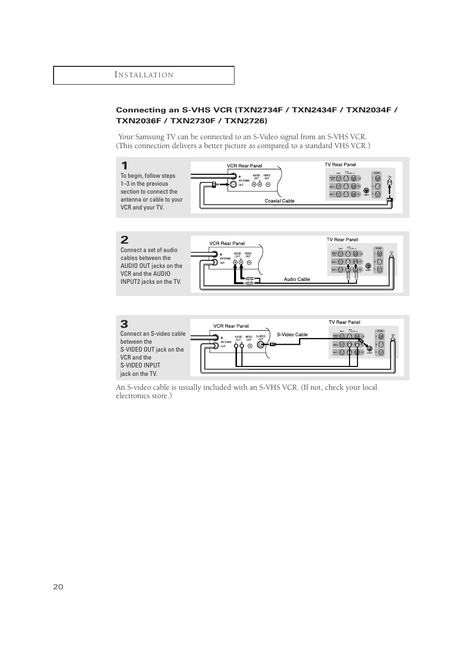 Samsung TXN2734FX-XAA User Manual | Page 20 / 59