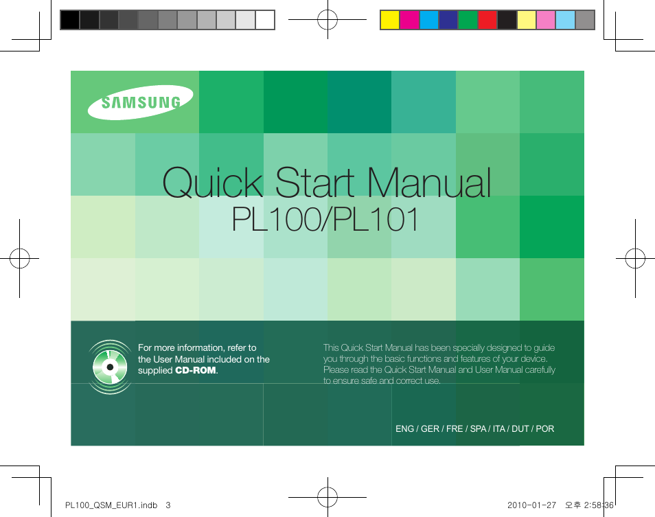 Samsung EC-PL100ZBPPPA User Manual | 72 pages