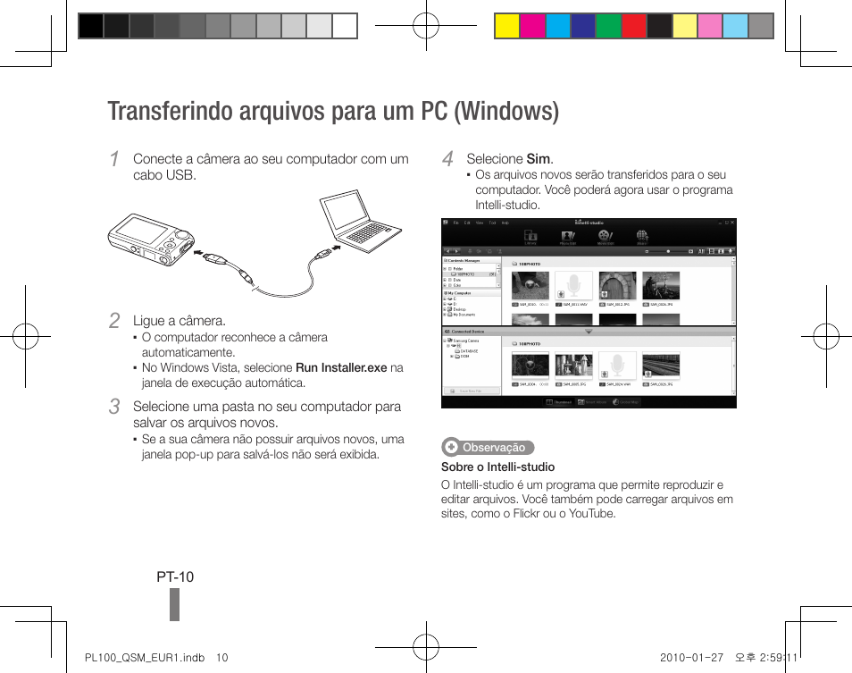 Transferindo arquivos para um pc (windows) | Samsung EC-PL100ZBPPPA User Manual | Page 70 / 72