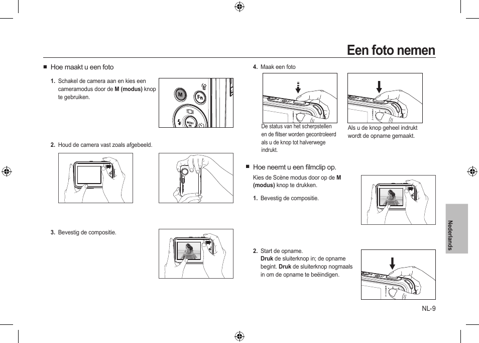 Een foto nemen | Samsung i8 User Manual | Page 101 / 128