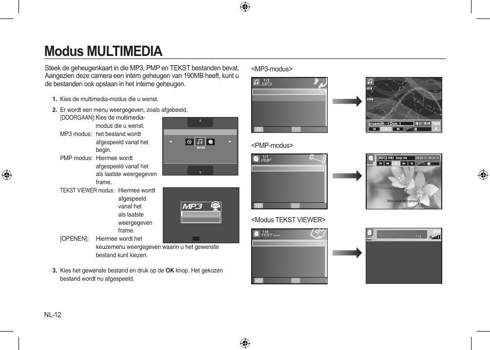 Modus multimedia | Samsung i8 User Manual | Page 104 / 128