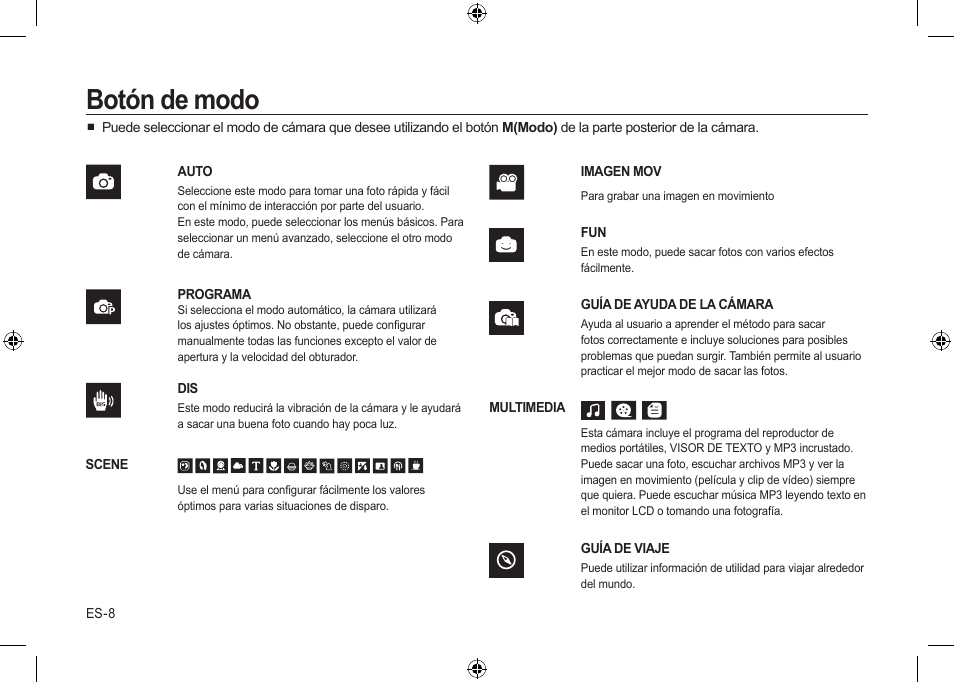 Botón de modo | Samsung i8 User Manual | Page 64 / 128