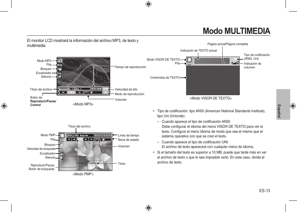 Modo multimedia | Samsung i8 User Manual | Page 69 / 128