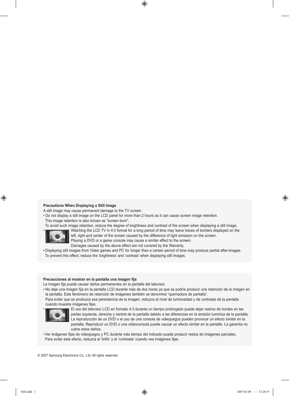 Still | Samsung LNT4042HX-XAA User Manual | Page 2 / 147