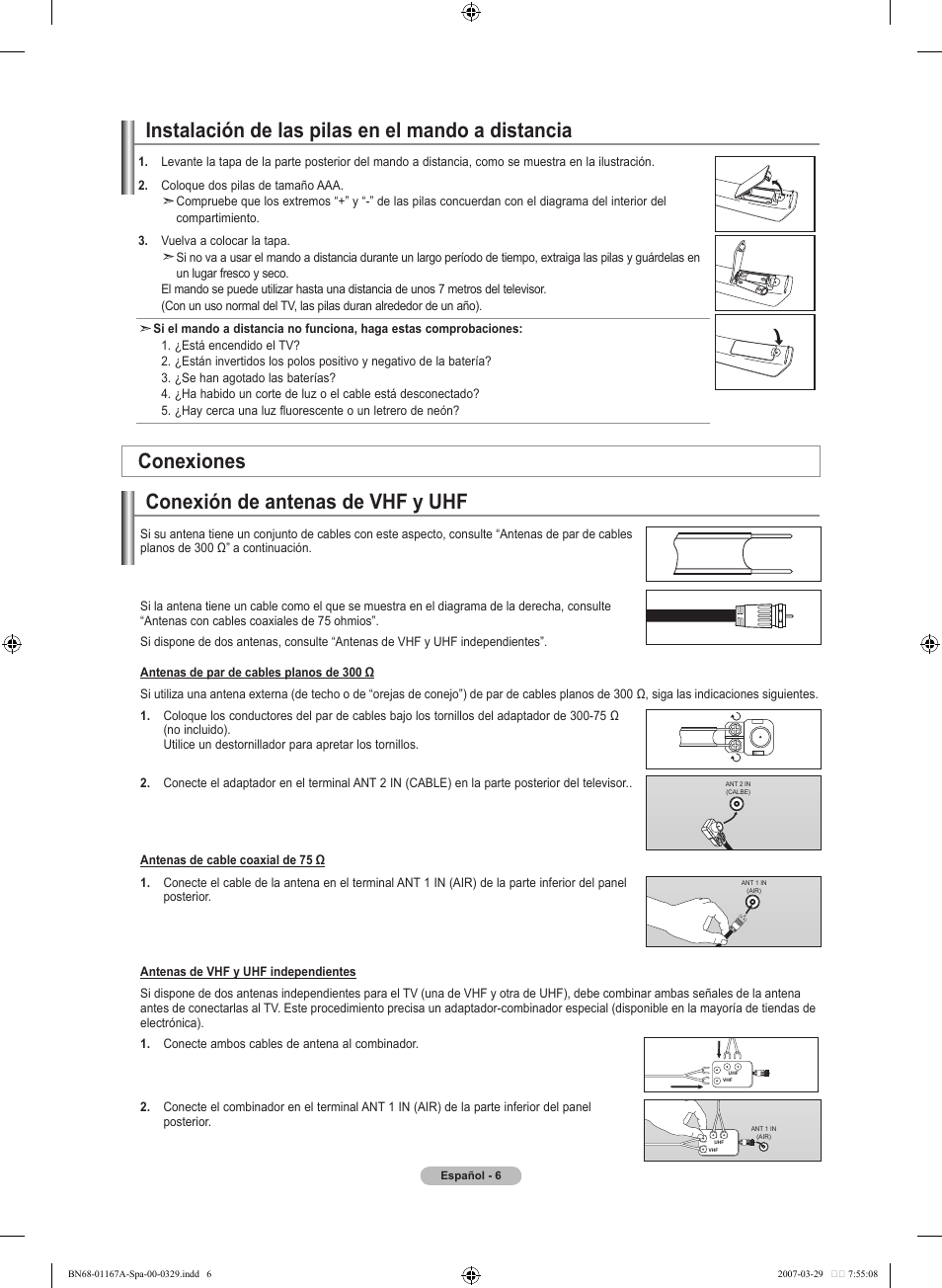 Conexiones | Samsung LNT4042HX-XAA User Manual | Page 84 / 147