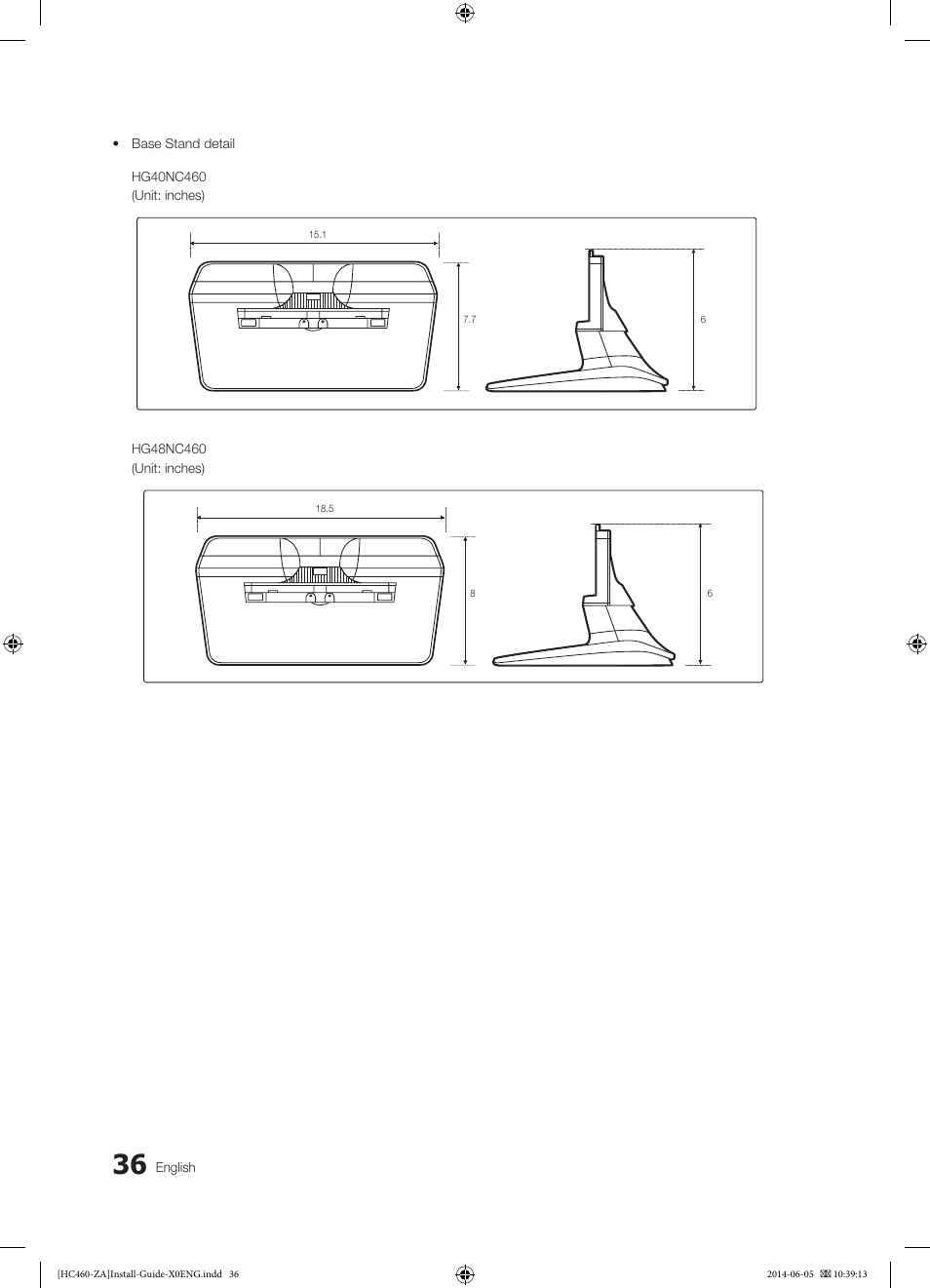 Samsung HG40NC460KFXZA User Manual | Page 36 / 39