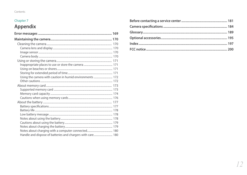 Appendix | Samsung EV-NX2000BABUS User Manual | Page 13 / 203